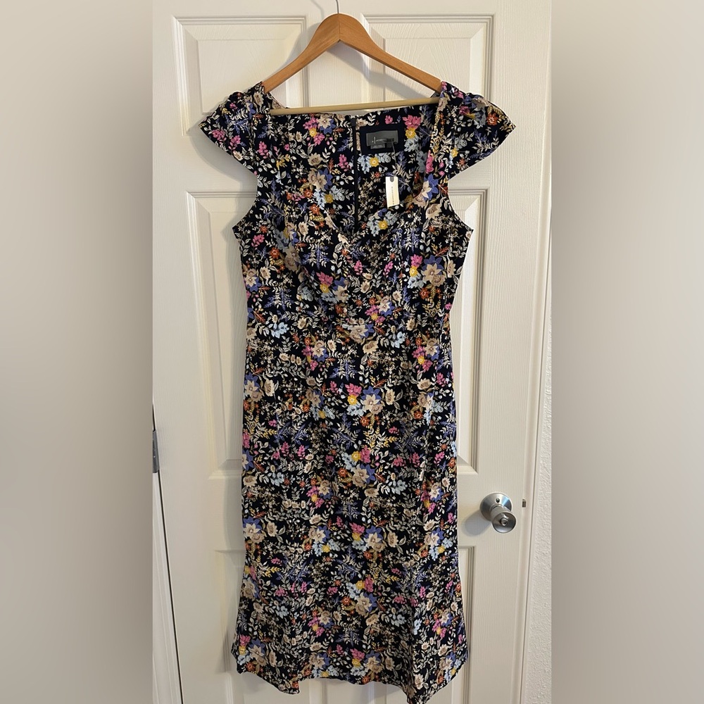 NWT Anthropologie Cecily Fit & Flare Floral Sweetheart Dress XL - Picture 5 of 8
